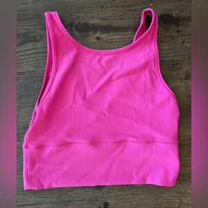 Lululemon Pivot Reverse Top - Size 4 - Hot Pink